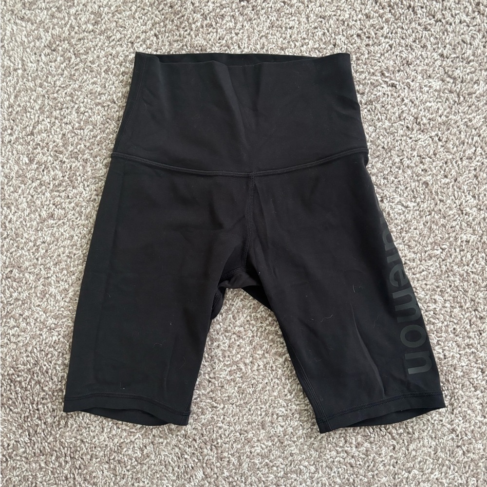 lululemon athletica Black High-Waist Bike Shorts